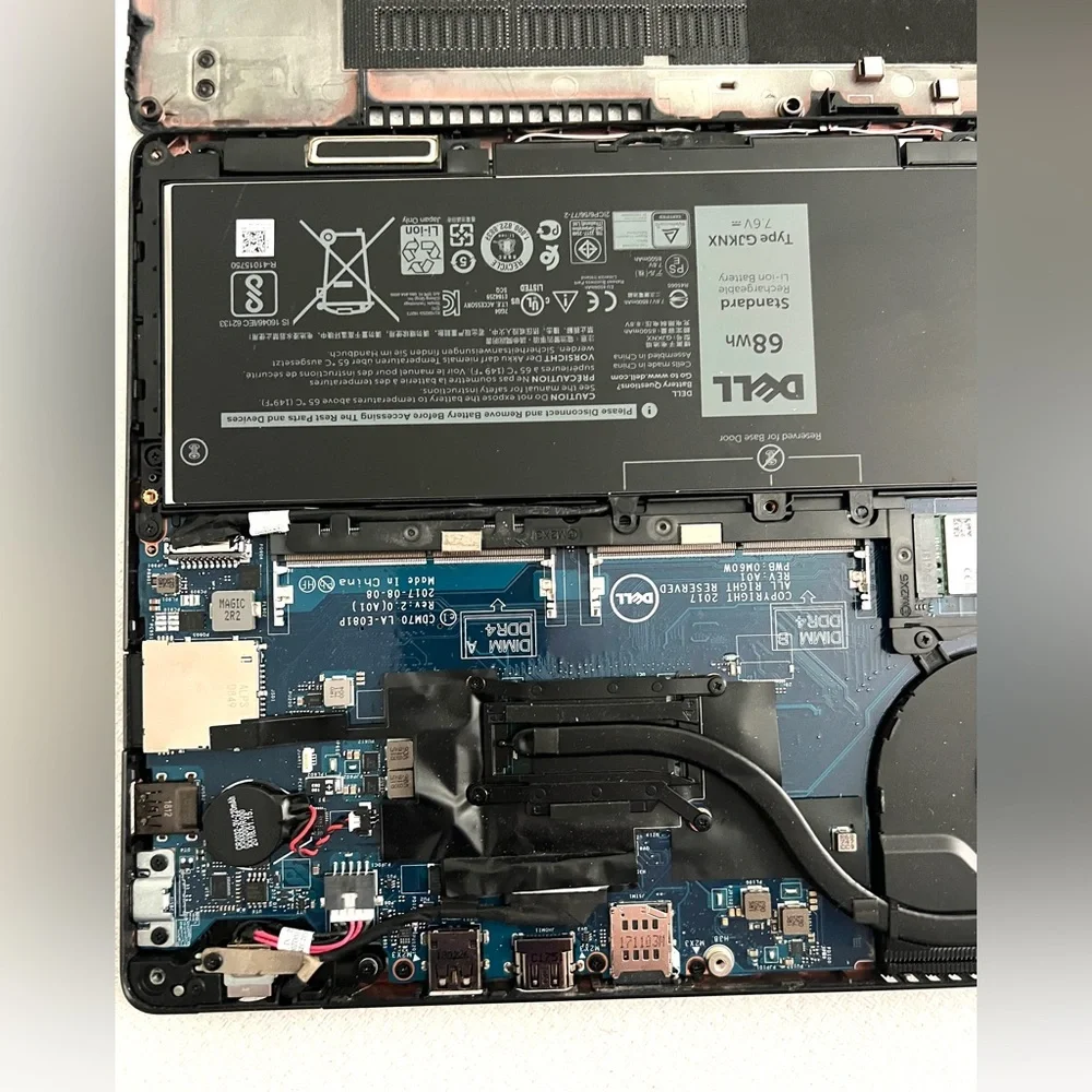 DELL LATITUDE 5480 -FOR PARTS - NO RAM - NO OS -READ